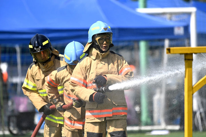 평창군의용소방대연합회 소방기술 경연대회. *재판매 및 DB 금지