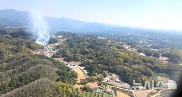 [봉화=뉴시스] 송종욱 기자 = 봉화 산불 모습. (사진=산림청 제공) 2025.04.26. photo@newsis.com