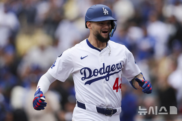 [로스앤젤레스=AP/뉴시스] 메이저리그(MLB) LA 다저스의 앤디 파헤스. 2025.04.28