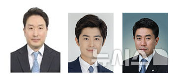 [서울=뉴시스] 서울드래곤시티의 송용우 총지배인과 이대일·정용관 호텔 매니저(사진 왼쪽부터). photo@newsis.com 