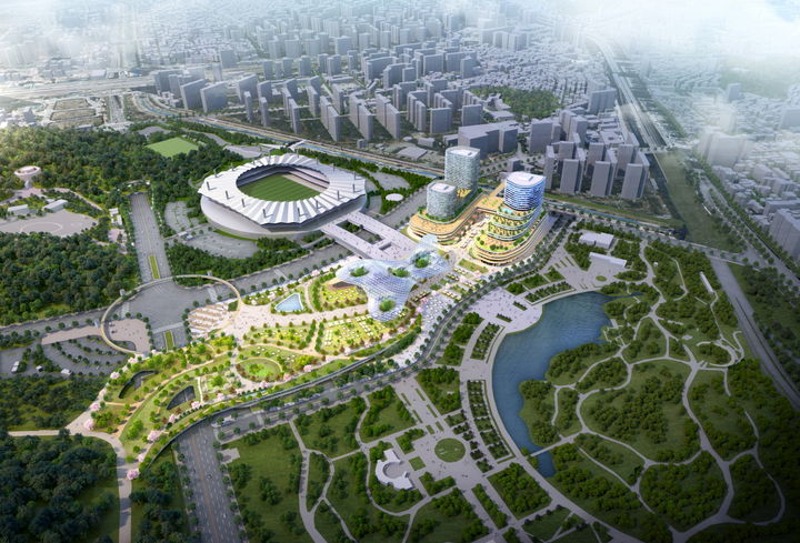 [서울=뉴시스] 마포농수산물시장 일대 조감도. 2025.04.29. (자료=서울시 제공) *재판매 및 DB 금지