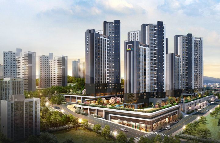 [서울=뉴시스] 서울 구로구 고척동 모아타운 4,5,6구역 가로주택 정비사업 투시도. 2025.04.29. (자료=동부건설 제공) photo@newsis.com *재판매 및 DB 금지