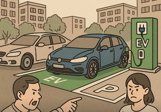 "주차전쟁인데, 전기차만 특혜" vs "불법주차로 매번 충전 애먹어"