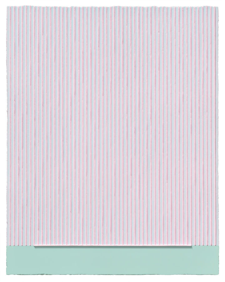 박서보(1931–2023) 〈Écriture No. 220613〉2022 Acrylic on ceramic93 x 73.5 cm © PARKSEOBO FOUNDATION 사진: 박서보 스튜디오 이미지 제공: 국제갤러리 *재판매 및 DB 금지