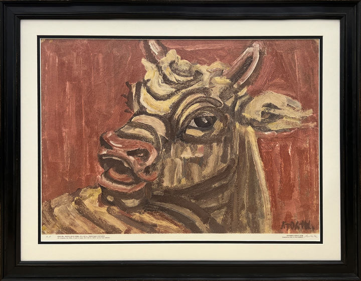 [대전=뉴시스]조폐공사의 이중섭 '황소' 화폐 요판화. 2025. 04. 29 photo@newsis.com *재판매 및 DB 금지