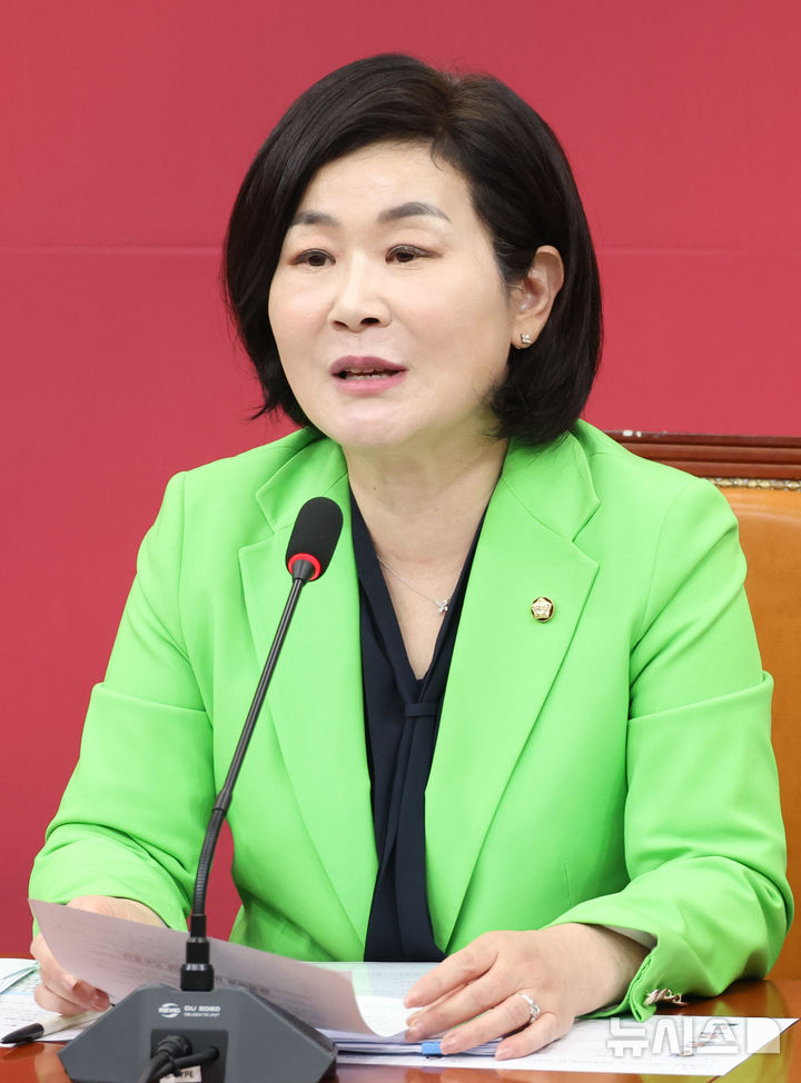 [서울=뉴시스] 조성봉 기자= 김희정 국민의힘 의원. 2025.04.29. suncho21@newsis.com