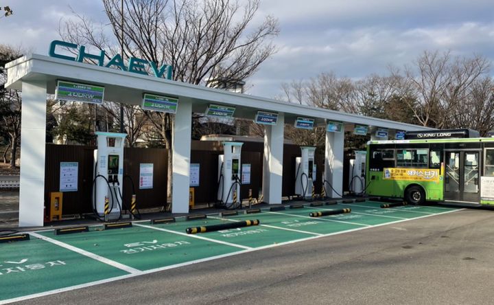 서울대공원 채비 버스 충전소. (사진=채비) *재판매 및 DB 금지