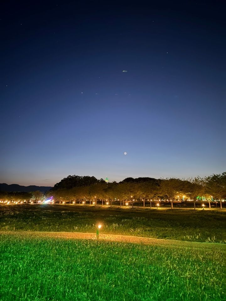 [거창=뉴시스] 거창군 창포원 야간경관 조명 (사진=거창군 제공) 2025. 04. 30. photo@newsis.com&nbsp; *재판매 및 DB 금지