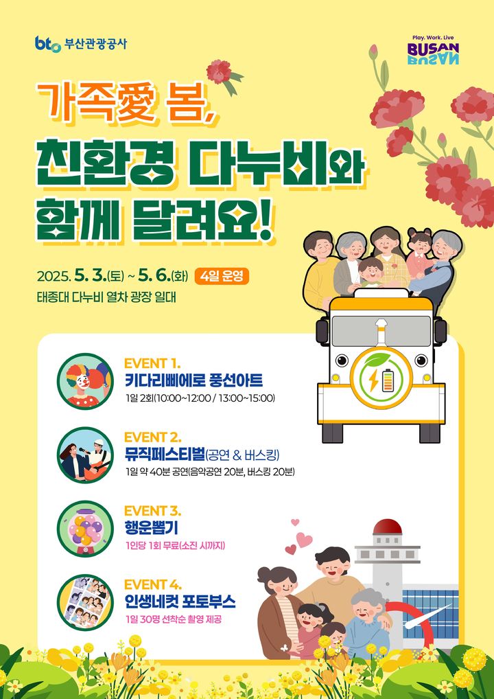 부산=뉴시스] '5월 가정의 달 행사' 포스터. (그림=부산관광공사 제공) 2025.04.30. photo@newsis.com *재판매 및 DB 금지