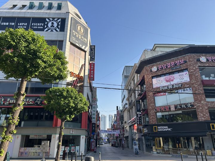 충북도내 최고 공시지가를 기록한 청주시 상당구 북문로 상가 거리. (사진=충북도 제공) *재판매 및 DB 금지