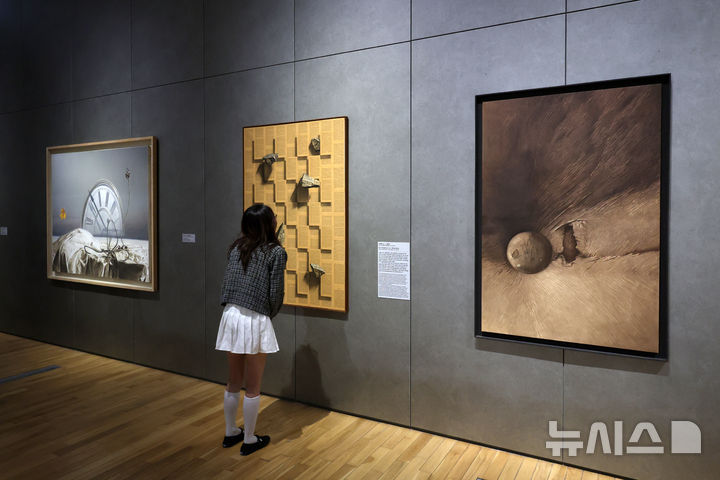 [서울=뉴시스] 박진희 기자 = 국립현대미술관 서울 상설전 '한국현대미술 하이라이트'전시 전경. pak7130@newsis.com