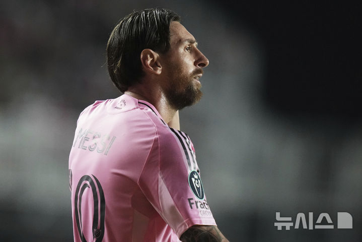 [포트 로더데일=AP/뉴시스] 미국 프로축구 메이저리그사커(MLS) 인터 마이애미의 리오넬 메시. 2025.04.30.