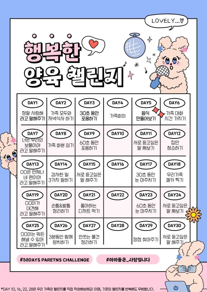 "아동학대 예방"…경기도, '긍정양육 챌린지' 영상 배포