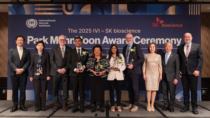 [서울=뉴시스] SK바이오사이언스가 후원하고 국제백신연구소(IVI)가 주최하는 백신업계 노벨상, ‘박만훈상’ 시상식이 지난 30일 개최됐다. (사진=SK바이오사이언스 제공) 2025.05.01. photo@newsis.com *재판매 및 DB 금지