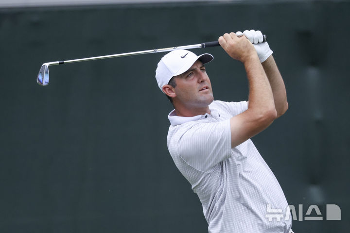 [매키니=AP/뉴시스]스코티 셰플러. 2025.05.01.