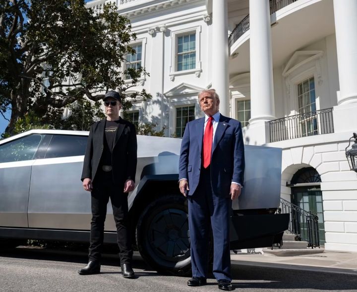 백악관의 도널드 트럼프 대통령과 일론 머스크 테슬라 최고경영자(CEO).(출처: WSJ) 2025.05.02. *재판매 및 DB 금지