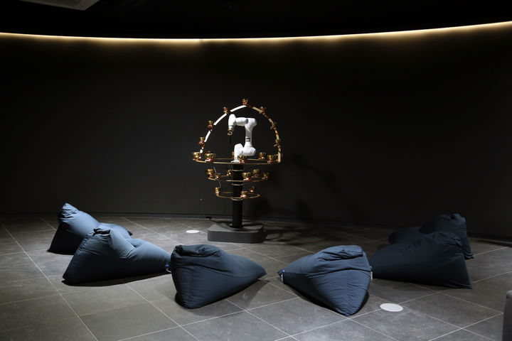 [서울=뉴시스] 서울로봇인공지능과학관 3층 상설전시실 '로봇 싱잉볼' 내부 전경. 2025.05.02 (사진 제공=서울시) photo@newsis.com *재판매 및 DB 금지