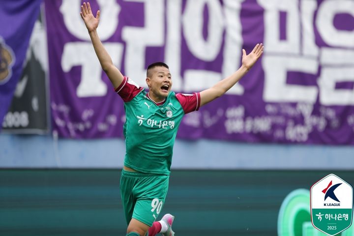 [서울=뉴시스]K리그1 대전 신인 김현오 데뷔골. (사진=한국프로축구연맹 제공)