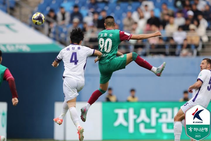 [서울=뉴시스]K리그1 대전 신인 김현오 데뷔골. (사진=한국프로축구연맹 제공)