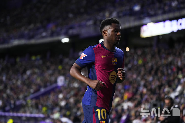 [바야돌리드=AP/뉴시스]메시 후계자로 불렸던 안수 파티. 2025.05.03.