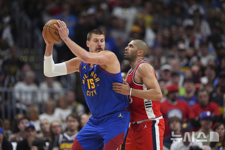 [덴버=AP/뉴시스] 미국프로농구(NBA) 덴버 너기츠의 니콜라 요키치. 2025.05.03.