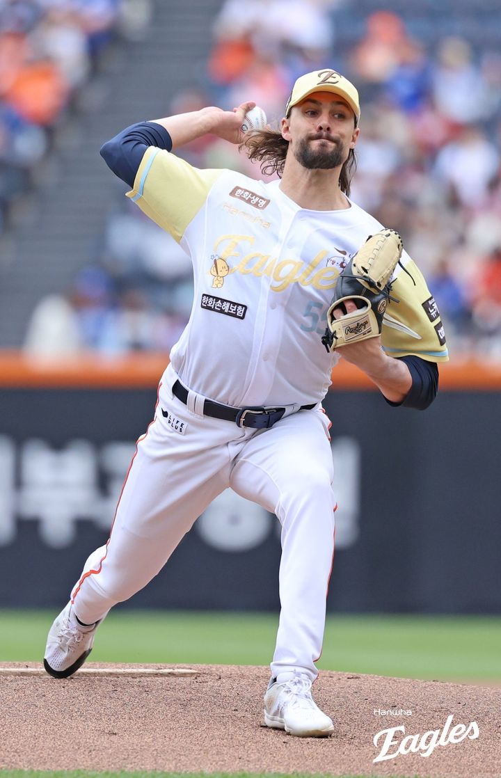 [서울=뉴시스] 프로야구 한화 이글스의 라이언 와이스. (사진 = 한화 이글스 제공) *재판매 및 DB 금지