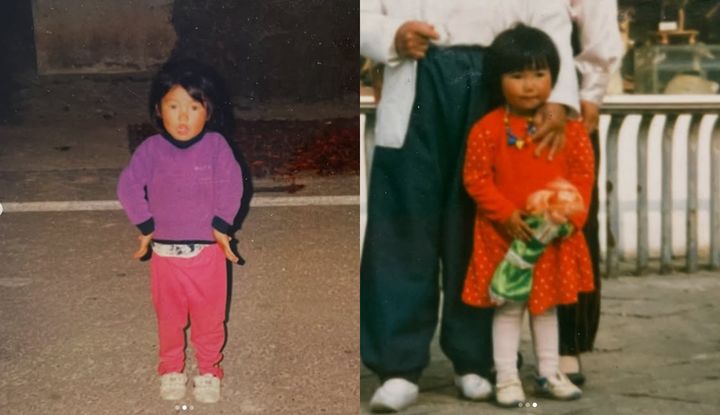 [서울=뉴시스] 가수 송가인이 어린이날을 맞아 유년 시절 모습을 공개했다. (사진=송가인 인스타그램 캡처) 2025.05.06. photo@newsis.com *재판매 및 DB 금지