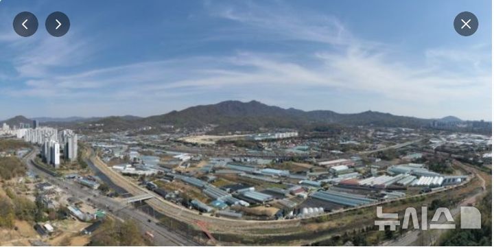 [과천=뉴시스] 과천시 '막계동 특별계획구역' 전경.(사진=과천시 블로그 캠쳐). 2025.05.06.photo@newsis.com