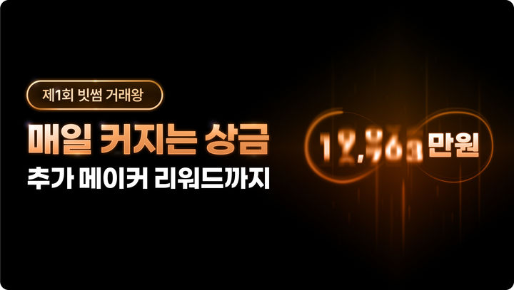 빗썸 거래왕. (사진=빗썸 제공) *재판매 및 DB 금지