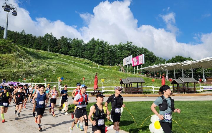 지난해 하이원리조트에서 열린 운탄고도 스카이레이스. *재판매 및 DB 금지