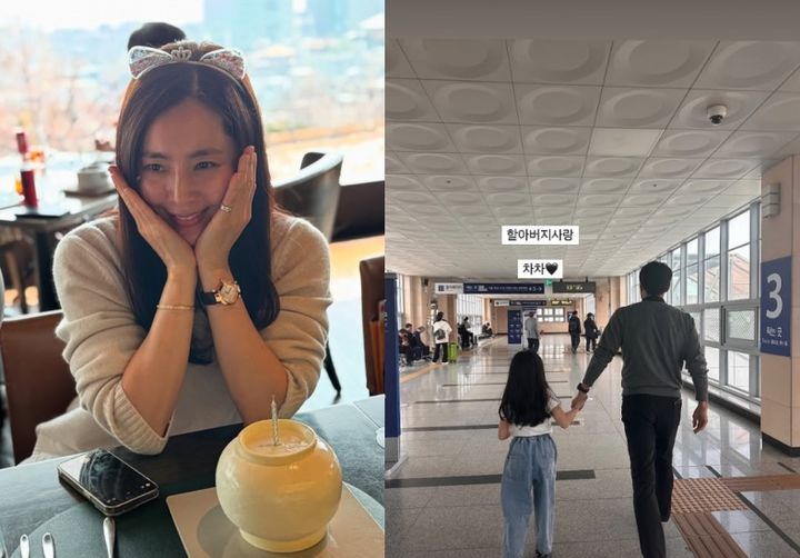 [서울=뉴시스] 배우 한채아가 딸, 시아버지 차범근과의 일상을 공개했다. (사진=한채아 인스타그램 캡처) 2025.05.07. photo@newsis.com&nbsp; *재판매 및 DB 금지