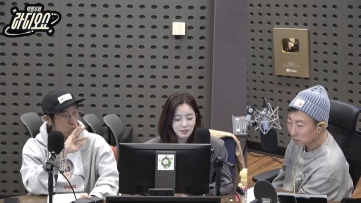 [서울=뉴시스] 7일 오후 방송된 KBS 쿨FM '박명수의 라디오쇼'에 그룹 코요태 멤버 빽가, 배우 함은정이 게스트로 출연했다. (사진=KBS 쿨FM 박명수의 라디오쇼) *재판매 및 DB 금지