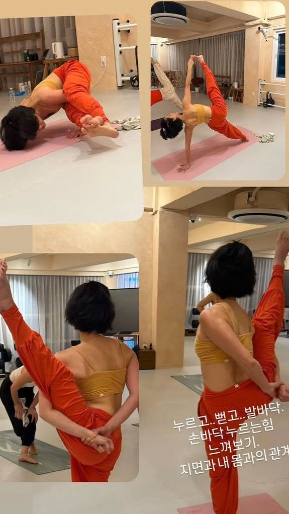 [서울=뉴시스] 배우 김지호가 자신의 인스타그램에 요가 사진을 게재했다. (사진=김지호 인스타그램 갈무리) 2025.05.07 *재판매 및 DB 금지