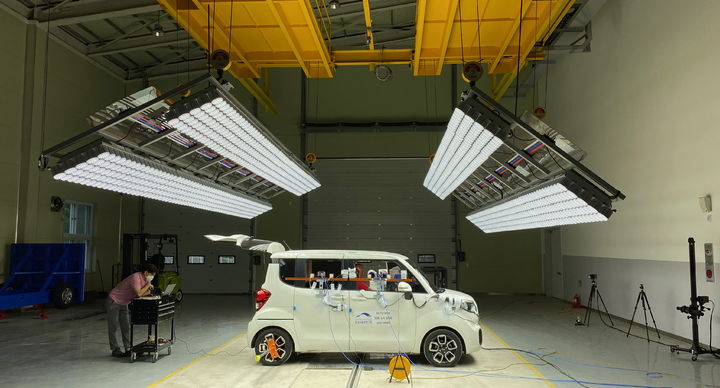 [무안=뉴시스] 자동차 충돌시험장. (사진=전남도 제공) 2025.05.07. photo@newsis.com *재판매 및 DB 금지