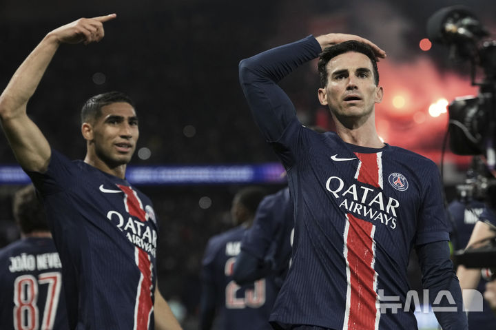 [파리=AP/뉴시스]'이강인 벤치' PSG, 아스널 꺾고 5년 만에 UCL 결승 진출. 2025.05.07.