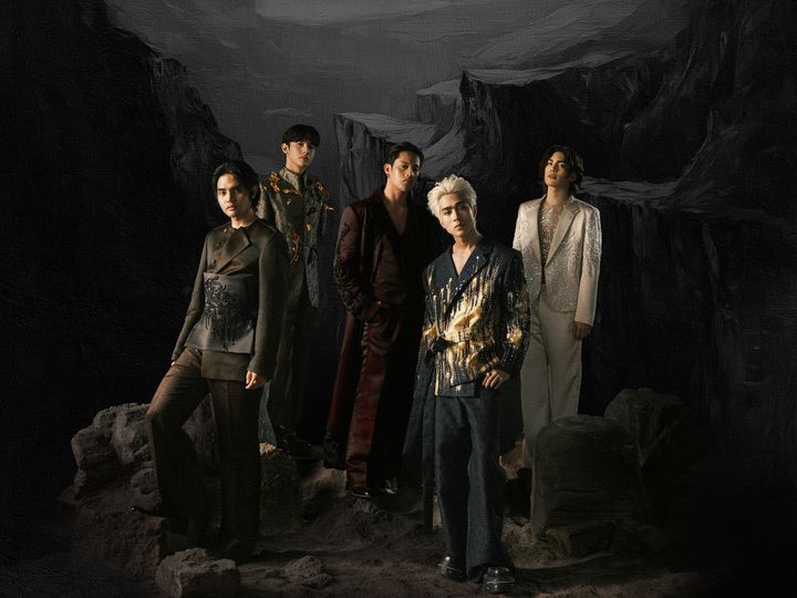 [서울=뉴시스] SB19, 왼쪽부터 파블로, 저스틴, 켄, 조쉬, 스텔. (사진 = 소니뮤직코리아 제공) 2025.05.08. photo@newsis.com *재판매 및 DB 금지