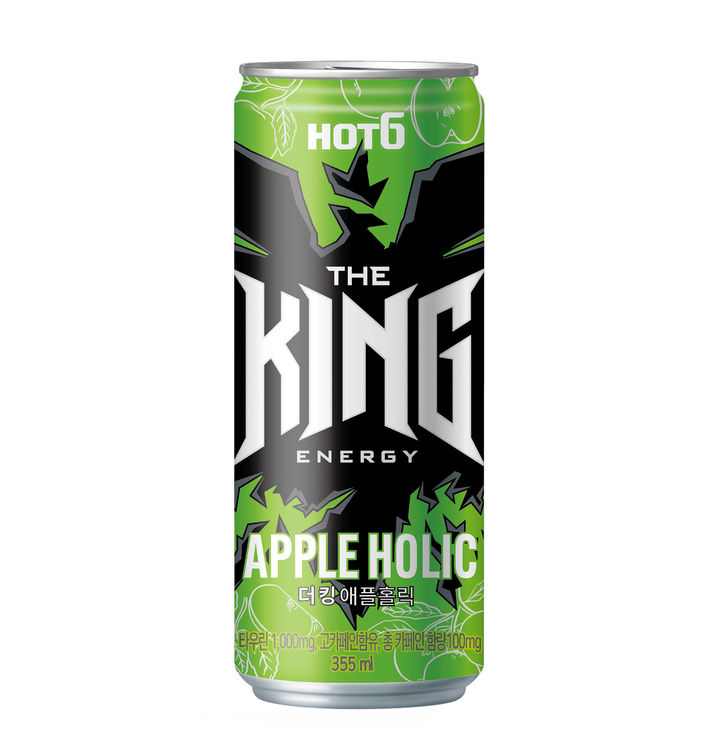 [서울=뉴시스] 핫식스 더킹 애플홀릭.(사진=롯데칠성음료 제공) *재판매 및 DB 금지