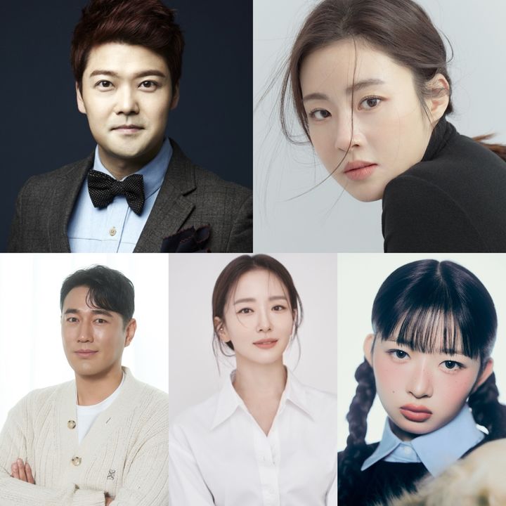 왼쪽 위부터 시계방향 전현무, 강소라, 레이, 박선영, 조한선.