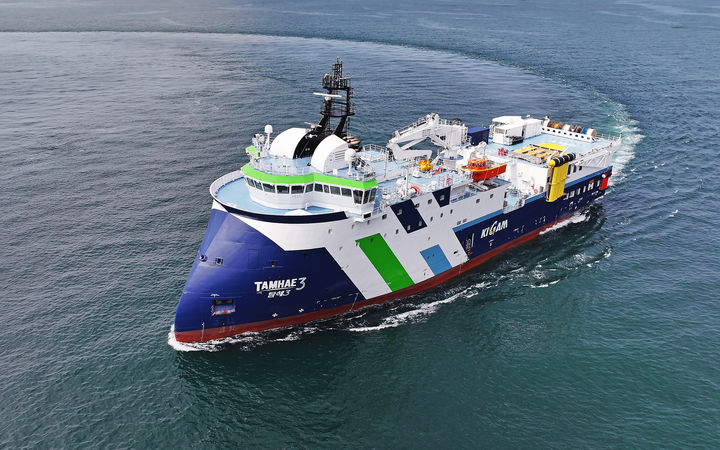 [부산=뉴시스] HJ중공업은 한국지질자원연구원의 최첨단 3D·4D 물리탐사연구선 '탐해3호'의 정기 보증수리를 통해 품질과 사후관리에서 좋은 평가를 받았다고 8일 밝혔다. (사진=HJ중공업 제공) 2025.05.08. photo@newsis.com *재판매 및 DB 금지