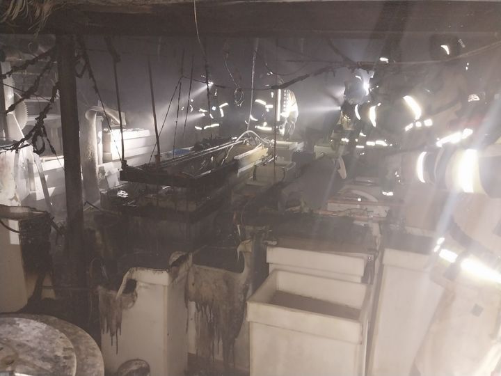 다산동 도금공장 화재 현장. (사진=남양주소방서 제공) photo@newsis.com *재판매 및 DB 금지