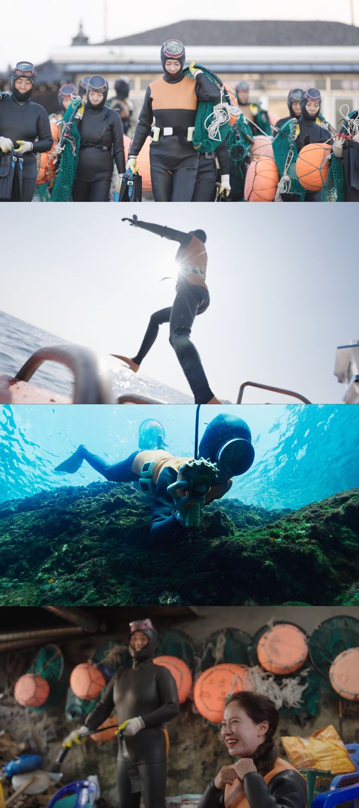 [서울=뉴시스] JTBC '딥 다이브 코리아: 송지효의 해녀 모험'이 15일 0시 방송된다. (사진=JTBC '딥 다이브 코리아: 송지효의 해녀 모험' 제공) 2025.05.08. photo@newsis.com *재판매 및 DB 금지