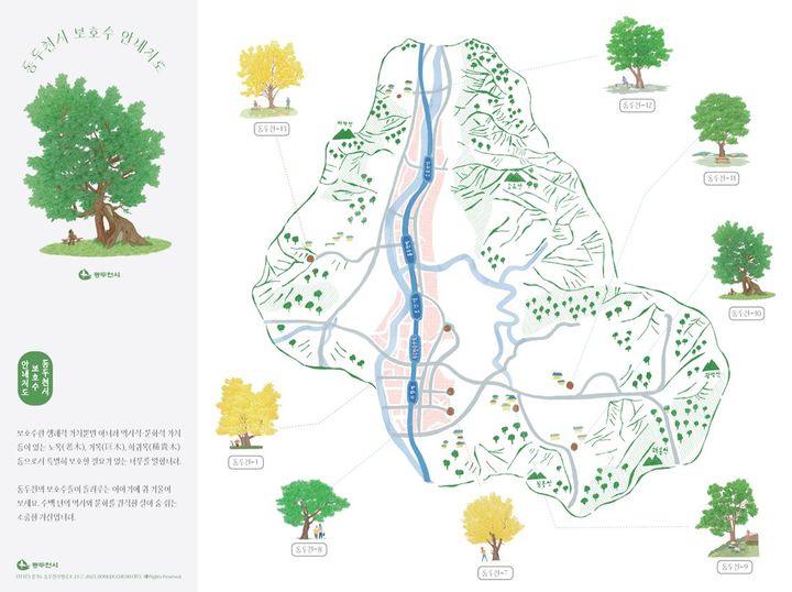 [동두천소식]시, 보호수 안내지도 제작 등