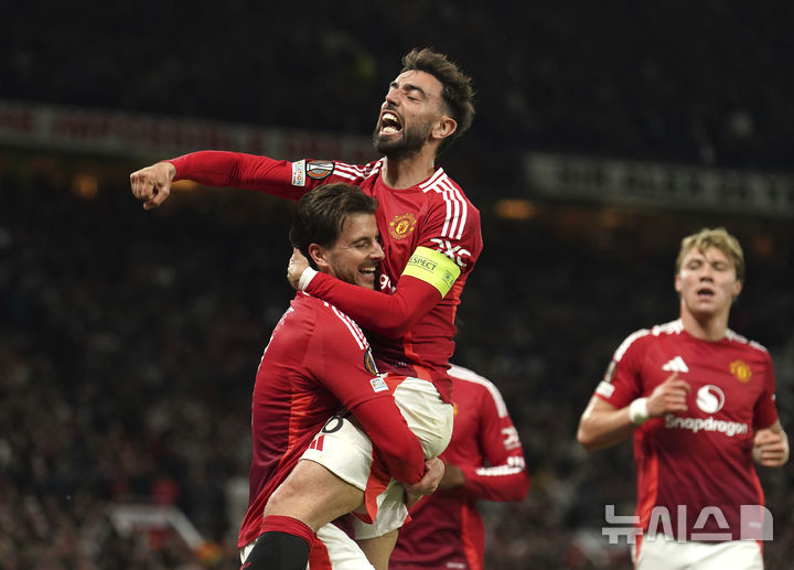 [맨체스터=AP/뉴시스]맨유, 빌바오 꺾고 유로파리그 결승행. 2025.05.08.