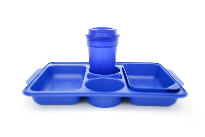 [수원=뉴시스] 수원삼성 블루윙즈 홈구장인 수원월드컵경기장에 도입되는 다회용기. (사진=경기도 제공) 2025.05.09. photo@newsis.com *재판매 및 DB 금지