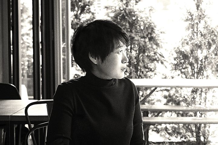 [울산=뉴시스] 소설가 천운영. (사진=울산매일 제공) 2025.05.09. photo@newsis.com *재판매 및 DB 금지