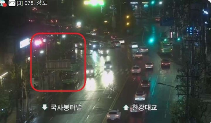 서울 동작구 상도동 교통사고 현장. (사진=서울시 미래첨단 교통과 제공) *재판매 및 DB 금지