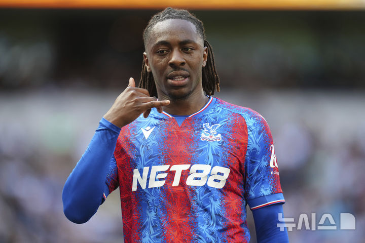 [런던=AP/뉴시스] 잉글랜드 프로축구 프리미어리그(EPL) 크리스털 팰리스의 에베리치 에제. 2025.05.11.