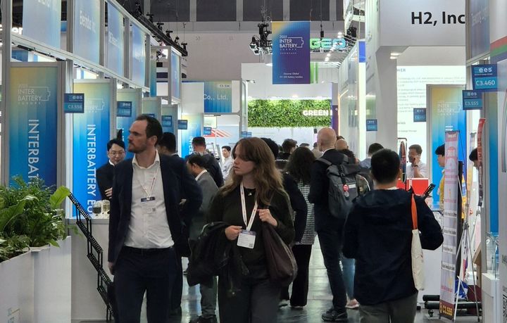 [서울=뉴시스] 독일 뮌헨에서 열린 인터배터리 유럽 2025 모습. (사진=코트라) 2025.05.11 photo@newsis.com *재판매 및 DB 금지 *재판매 및 DB 금지