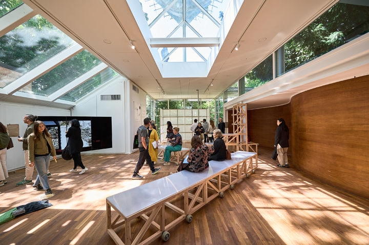 2025년 베니스비엔날레 제19회 국제건축전 한국관 전시가 10일(현지시각) 이탈리아 베니스에서 공식 개막했다. 전시 전경. (사진=한국문화예술위원회 제공) *재판매 및 DB 금지