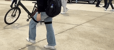 [서울=뉴시스] 11일 낮 12시께 서울 여의도 한강공원 일대에서 직접 웨어러블 로봇 '윔'을 체험해봤다. 2025.05.11. crystal@newsis.com *재판매 및 DB 금지